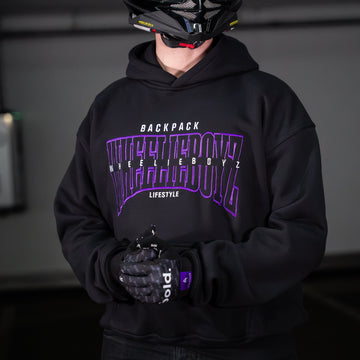 BPWB v3 Purple Embroidery Hoodie (Oversize fit)