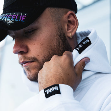 bold. White Original Hoodie
