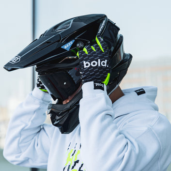 bold. AIRFORCE MX GLOVES - Fluo Yellow
