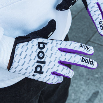 bold. AIRFORCE MX GLOVES - Purple