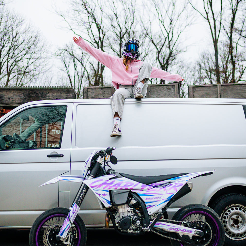 BPWB Light Pink Honk 4 Wheelie Hoodie (oversize fit)