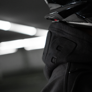 bold. Black Embossed Hoodie