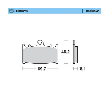 MotoMaster Sinter Pro Front Brake 4-Piston Caliper (KTM/HUSQVARNA/GASGAS)