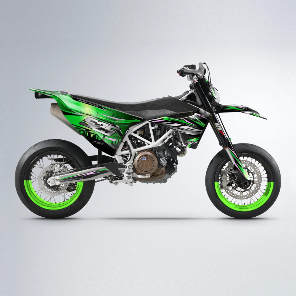 ADVANCE Husqvarna 701 supermoto graphics kit in Green