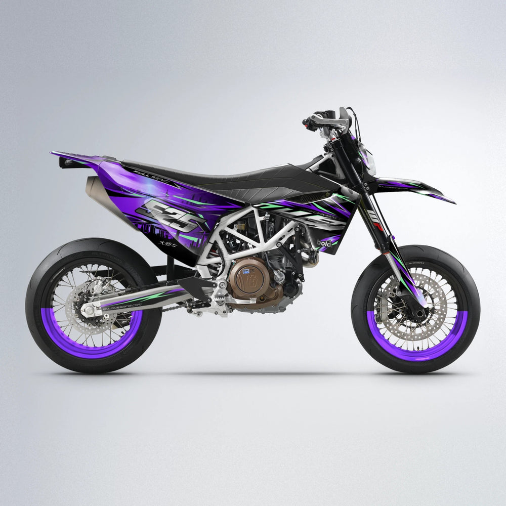 ADVANCE Husqvarna 701 supermoto graphics kit in Purple