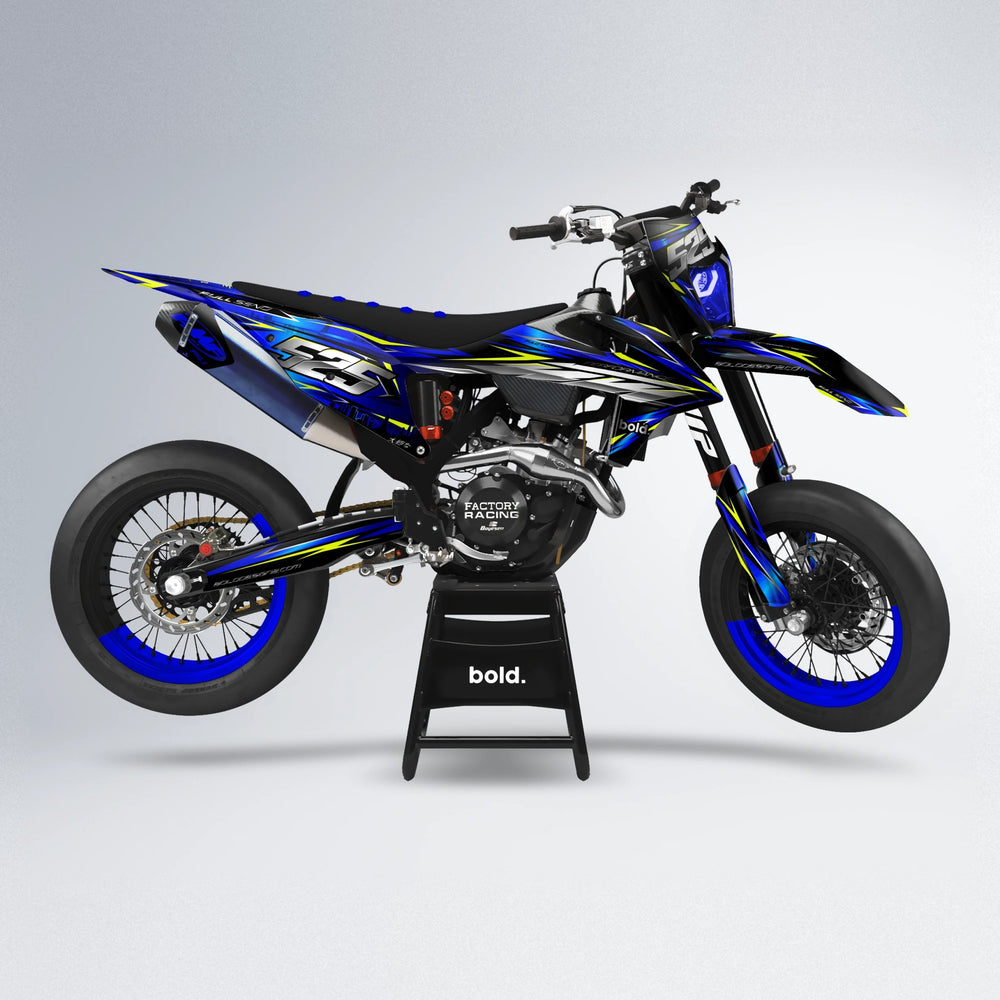 ADVANCE supermoto graphics kit in Blue