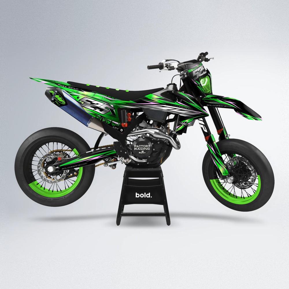 ADVANCE supermoto graphics kit in Green