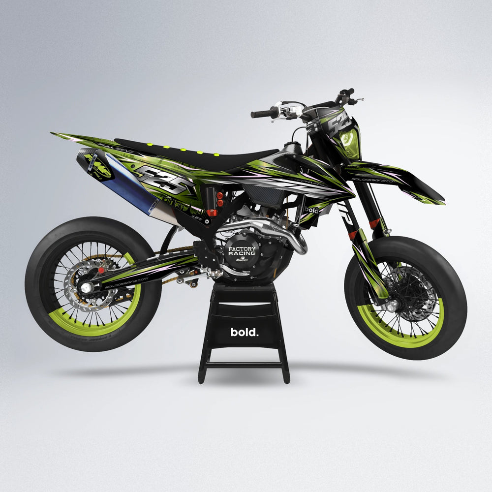 ADVANCE supermoto graphics kit in Olive