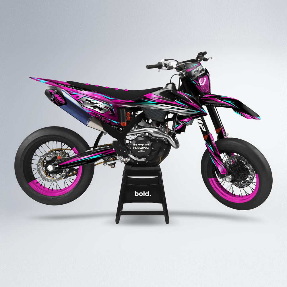 ADVANCE supermoto graphics kit in Pink