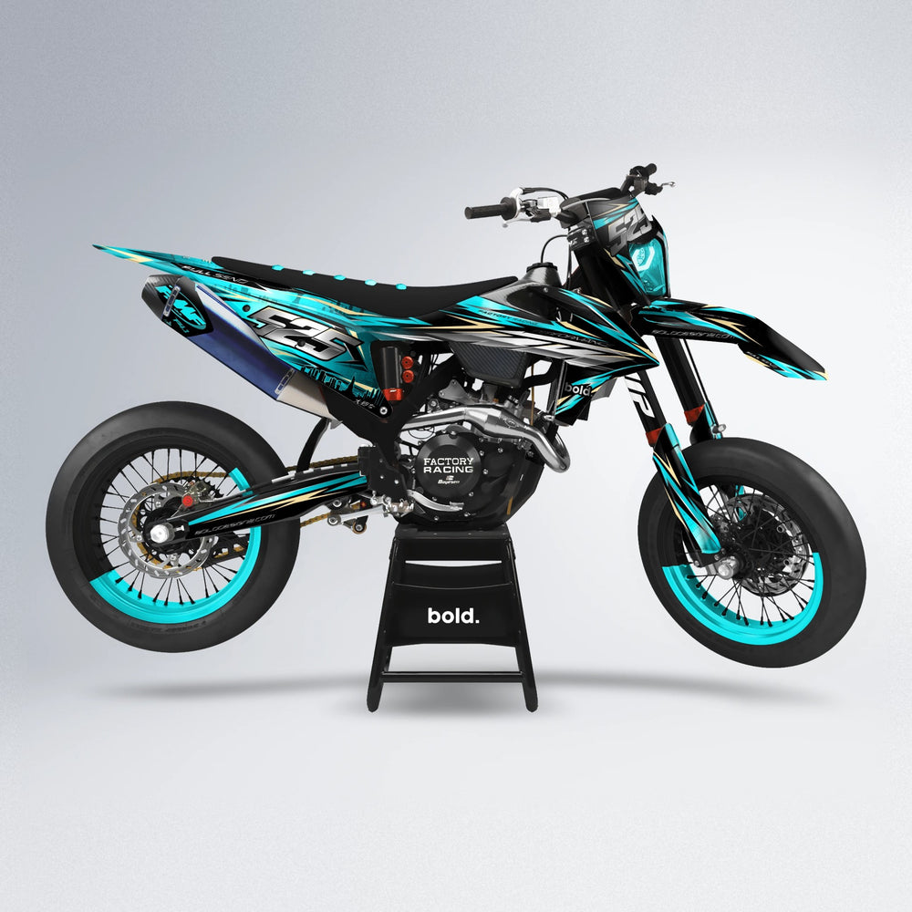 ADVANCE supermoto graphics kit in Teal