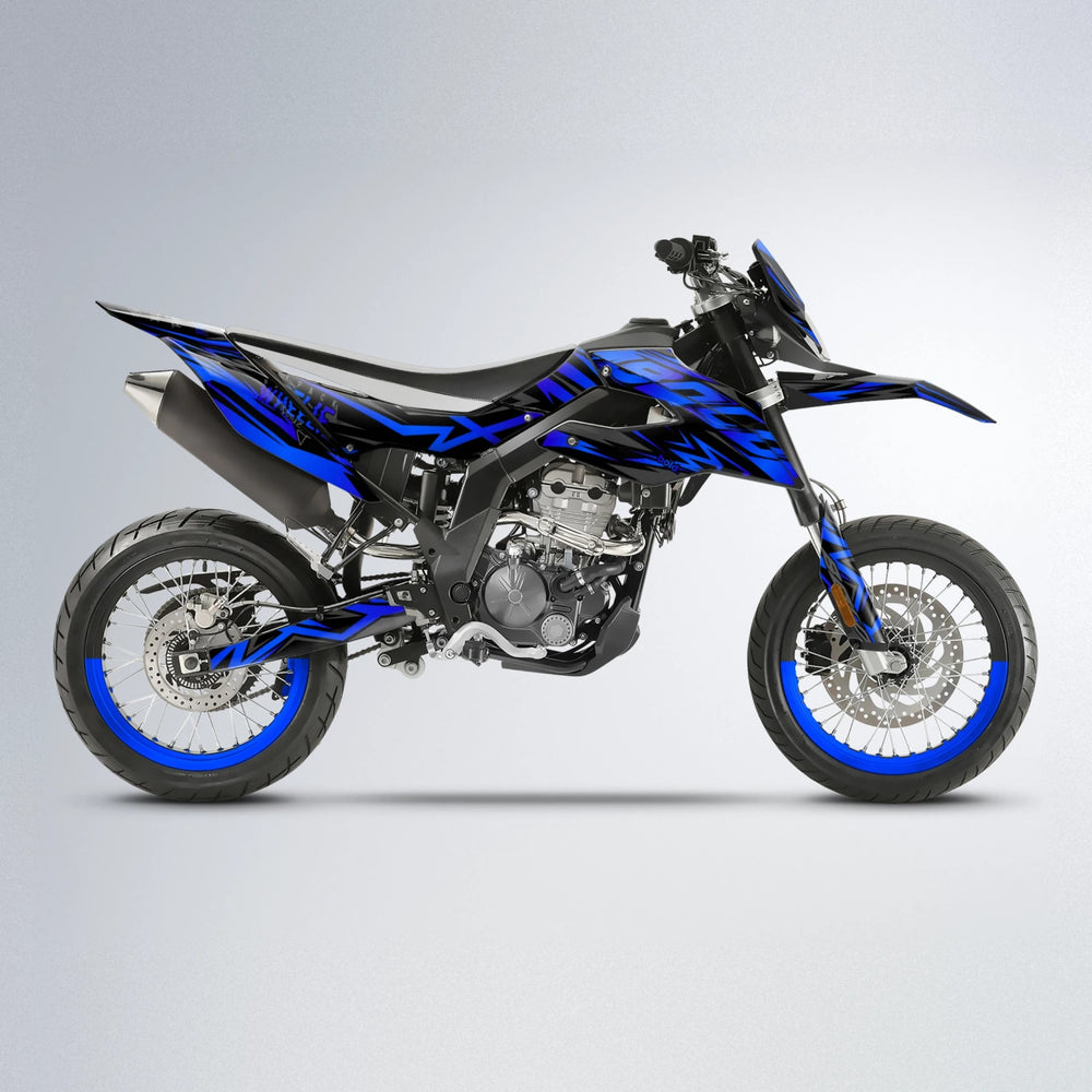 ANXIETY Aprilia SX 125 supermoto graphics kit in Blue