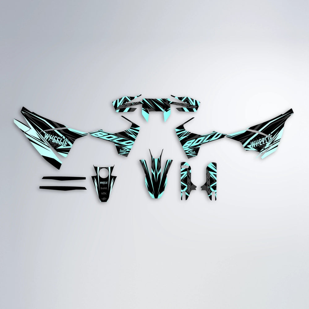 ANXIETY Husqvarna 701 graphics kit parts layout in Mint