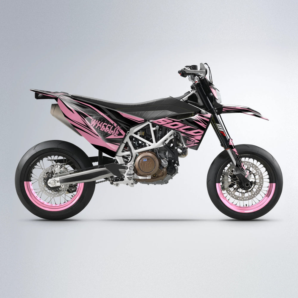 ANXIETY Husqvarna 701 supermoto graphics kit in Sakura Pink
