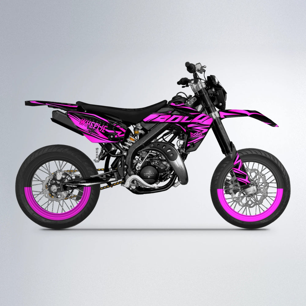 ANXIETY Rieju MRT supermoto graphics kit in Custom Colour