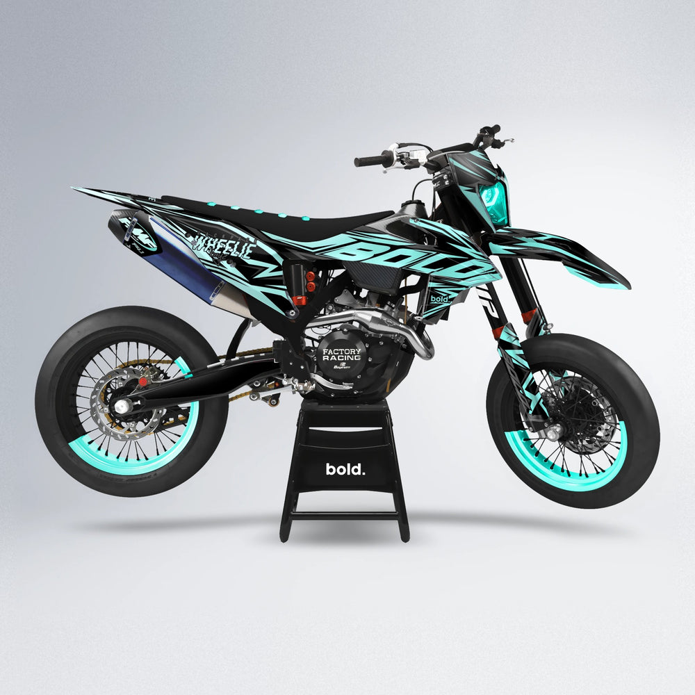 ANXIETY supermoto graphics kit in Mint