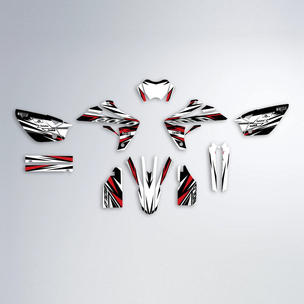 ARCTIC Rieju MRT graphics kit parts layout in Custom Colour