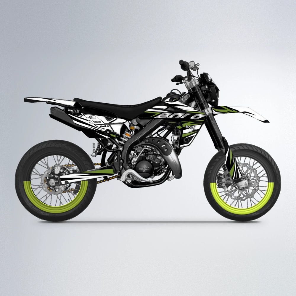 ARCTIC Rieju MRT supermoto graphics kit in Olive