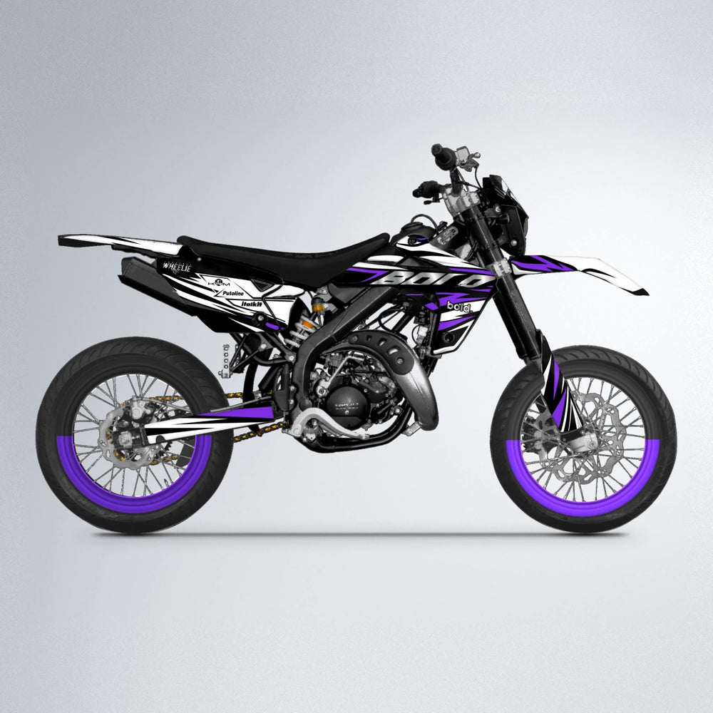 ARCTIC Rieju MRT supermoto graphics kit in Purple
