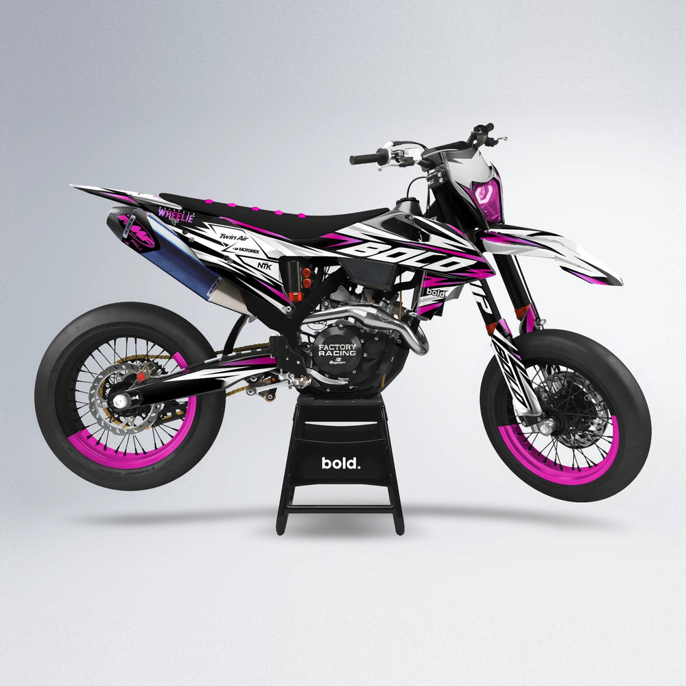 ARCTIC supermoto graphics kit in Pink