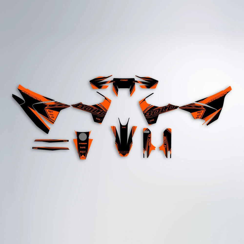ARTTU STENBERG Husqvarna 701 graphics kit parts layout in Orange