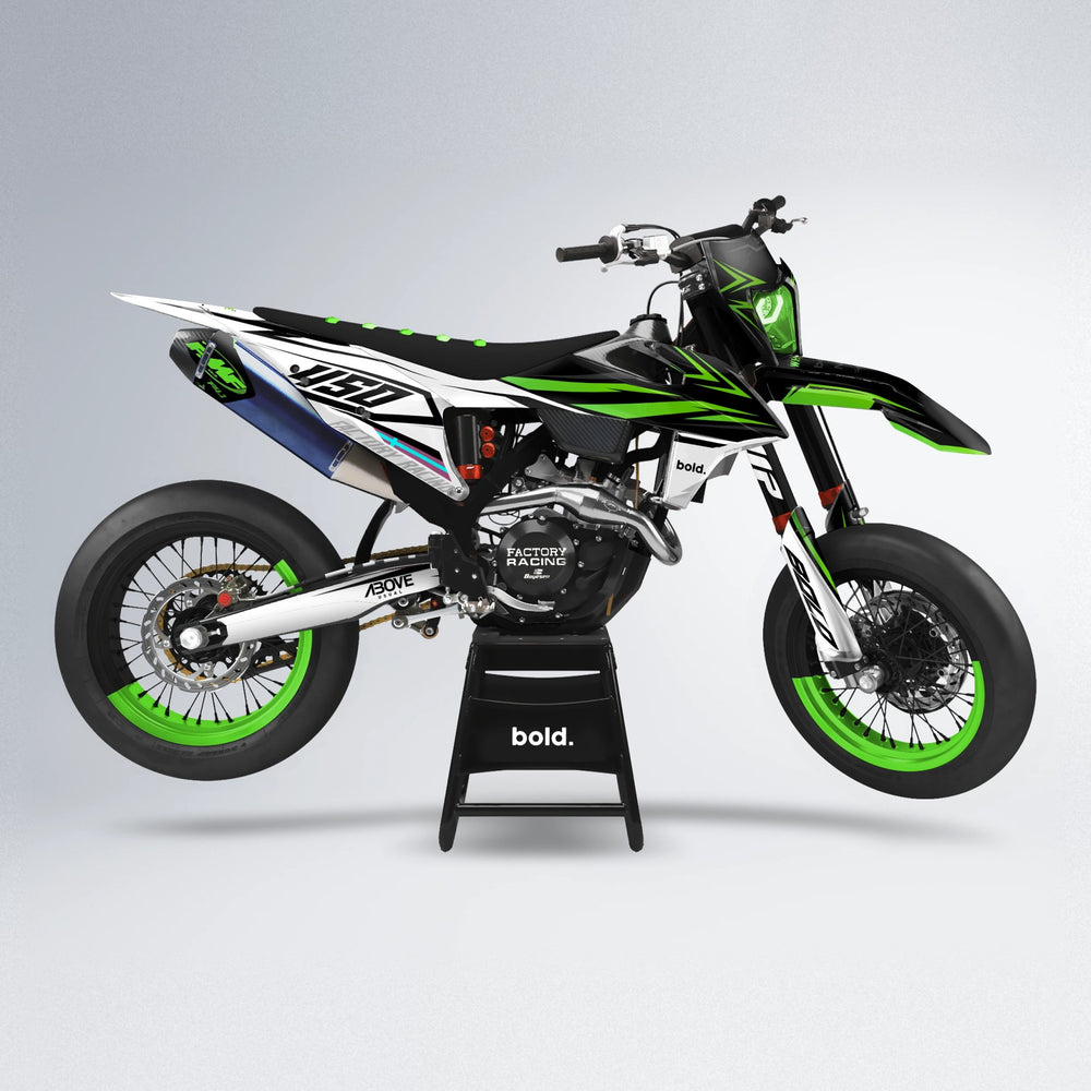 ASCEND supermoto graphics kit in Green