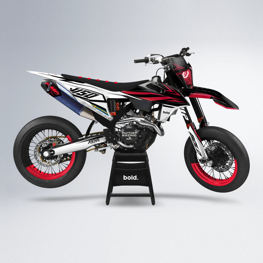 ASCEND supermoto graphics kit in Red