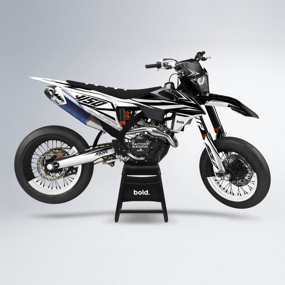 ASCEND supermoto graphics kit in White