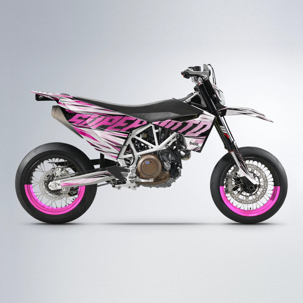 BENJIS Husqvarna 701 supermoto graphics kit in Flamingo