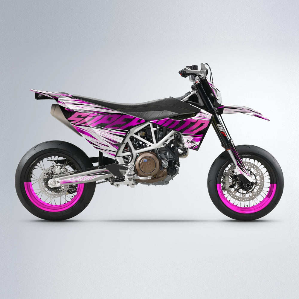 BENJIS Husqvarna 701 supermoto graphics kit in Pink