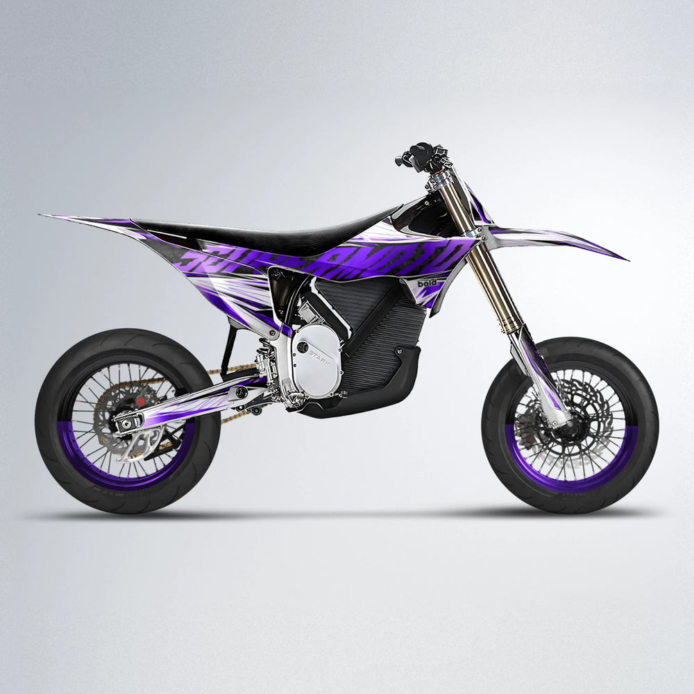 BENJIS Stark Varg SM supermoto graphics kit in Purple