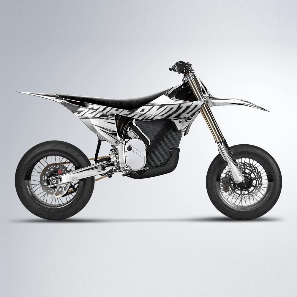 BENJIS Stark Varg SM supermoto graphics kit in White