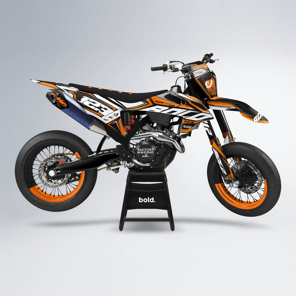 BIONIC supermoto graphics kit in Orange