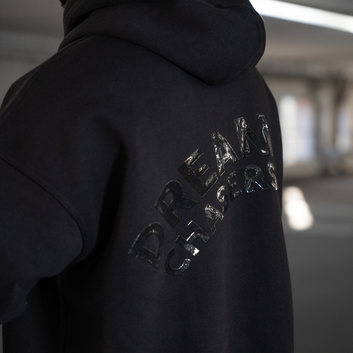 bold. Dream Chaser Black Hoodie (oversize fit)
