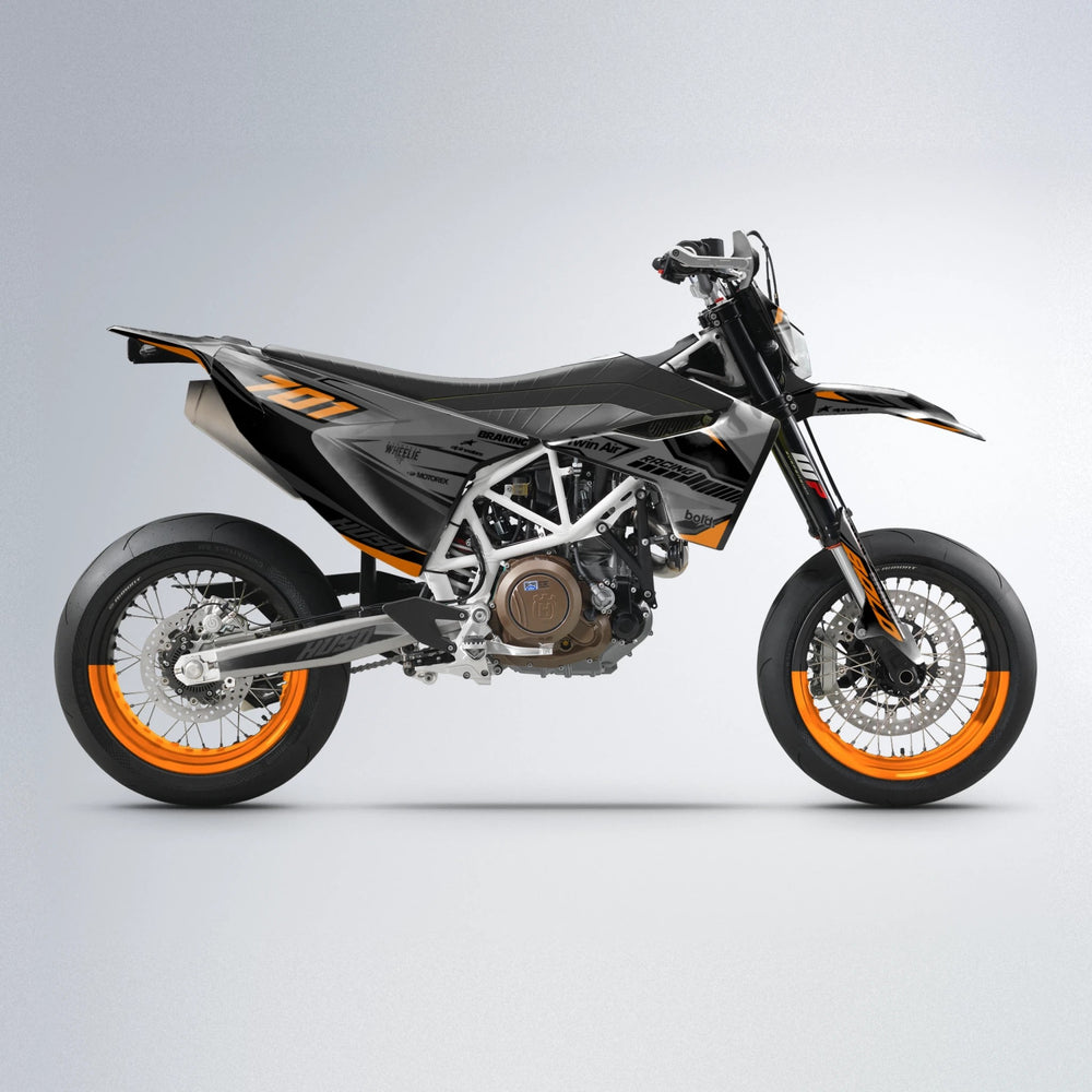 BRANDER Husqvarna 701 supermoto graphics kit in Orange