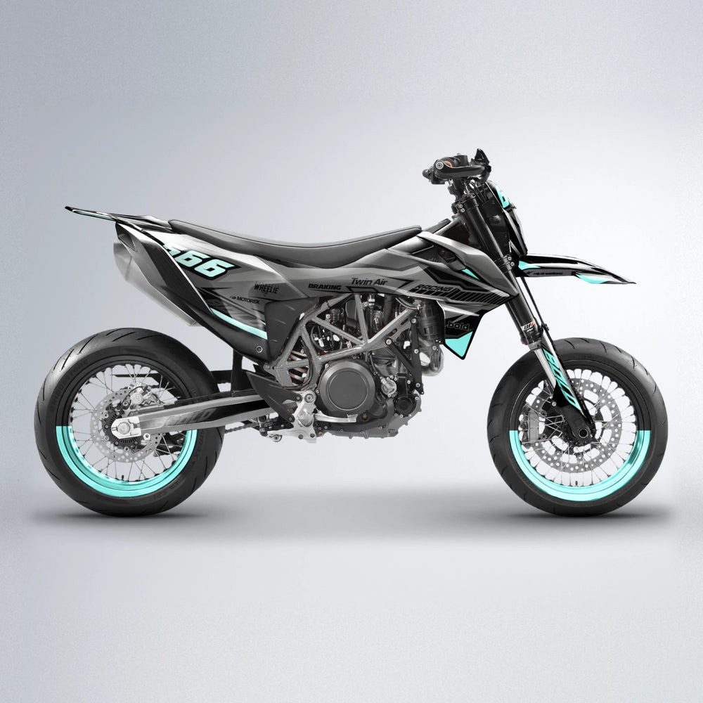BRANDER KTM SMC 690 supermoto graphics kit in Mint