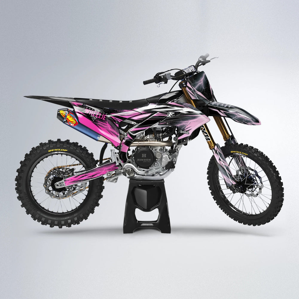 CAUTION Yamaha YZF MX motocross graphics kit in Flamingo