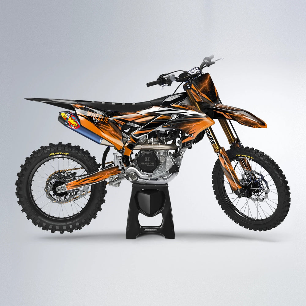 CAUTION Yamaha YZF MX motocross graphics kit in Orange