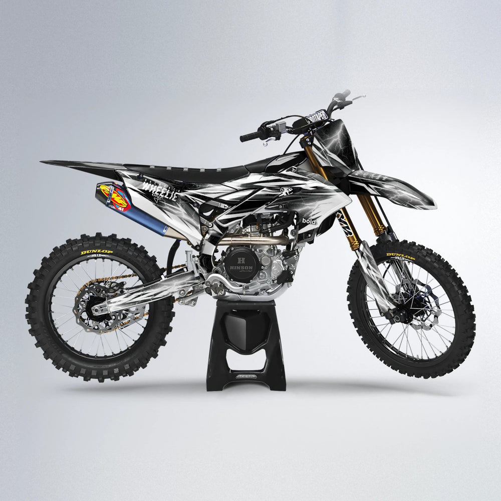 CAUTION Yamaha YZF MX motocross graphics kit in White