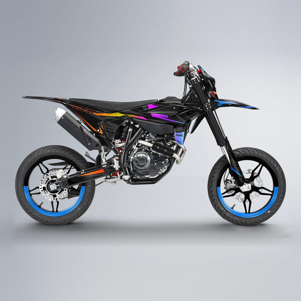 CHILLI Beta supermoto graphics kit in Sunset Fade