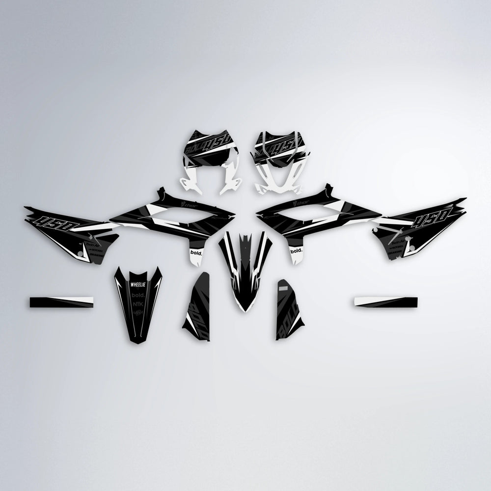 CHILLI Beta graphics kit parts layout in White