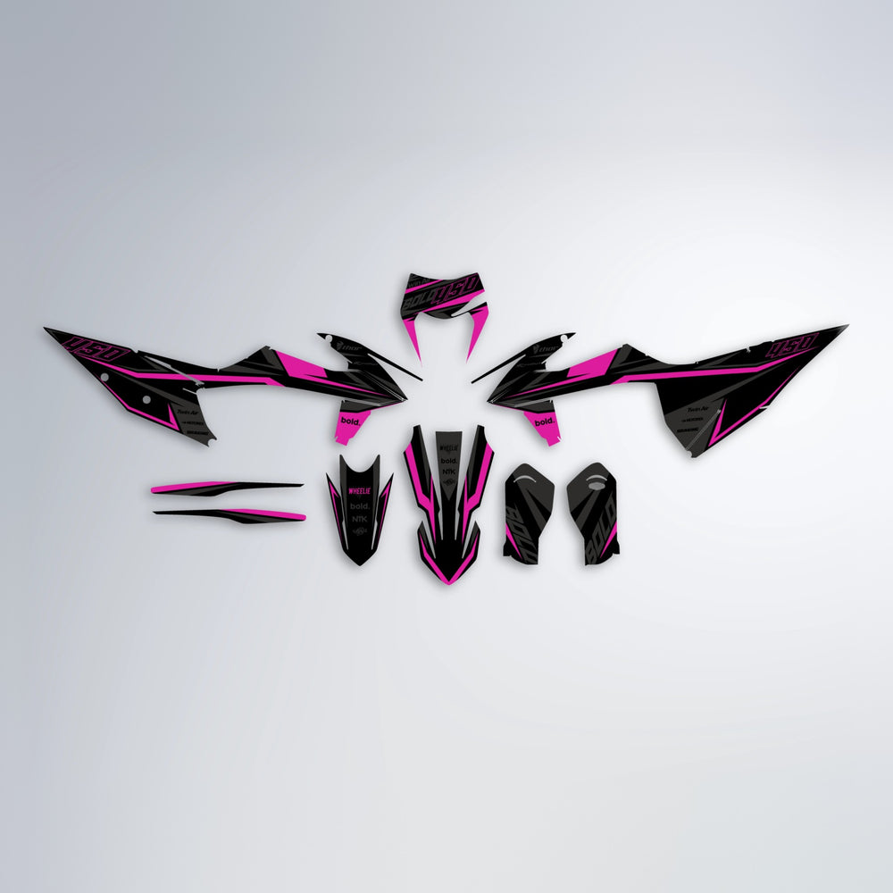 CHILLI graphics kit parts layout in Pink
