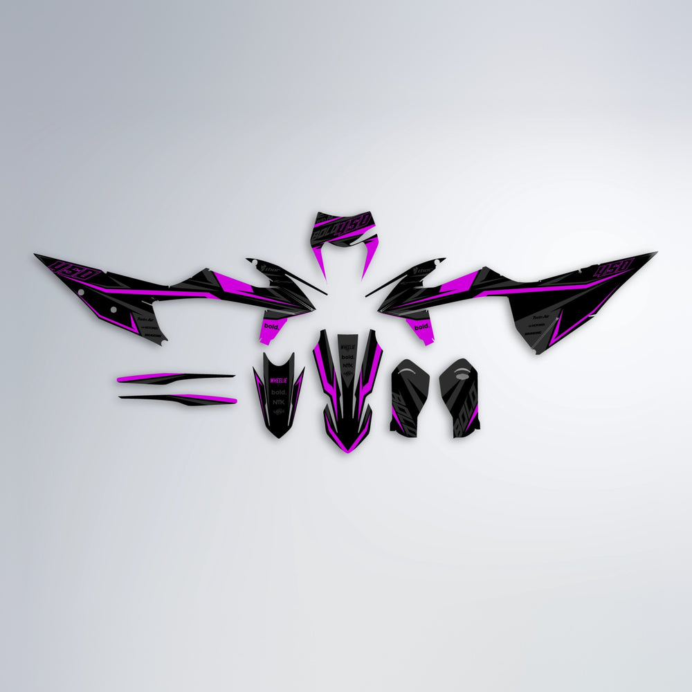 CHILLI graphics kit parts layout in Purple