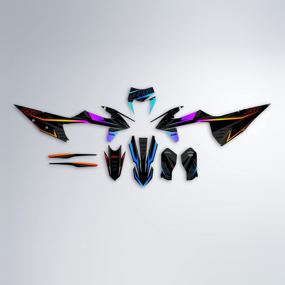 CHILLI graphics kit parts layout in Sunset Fade