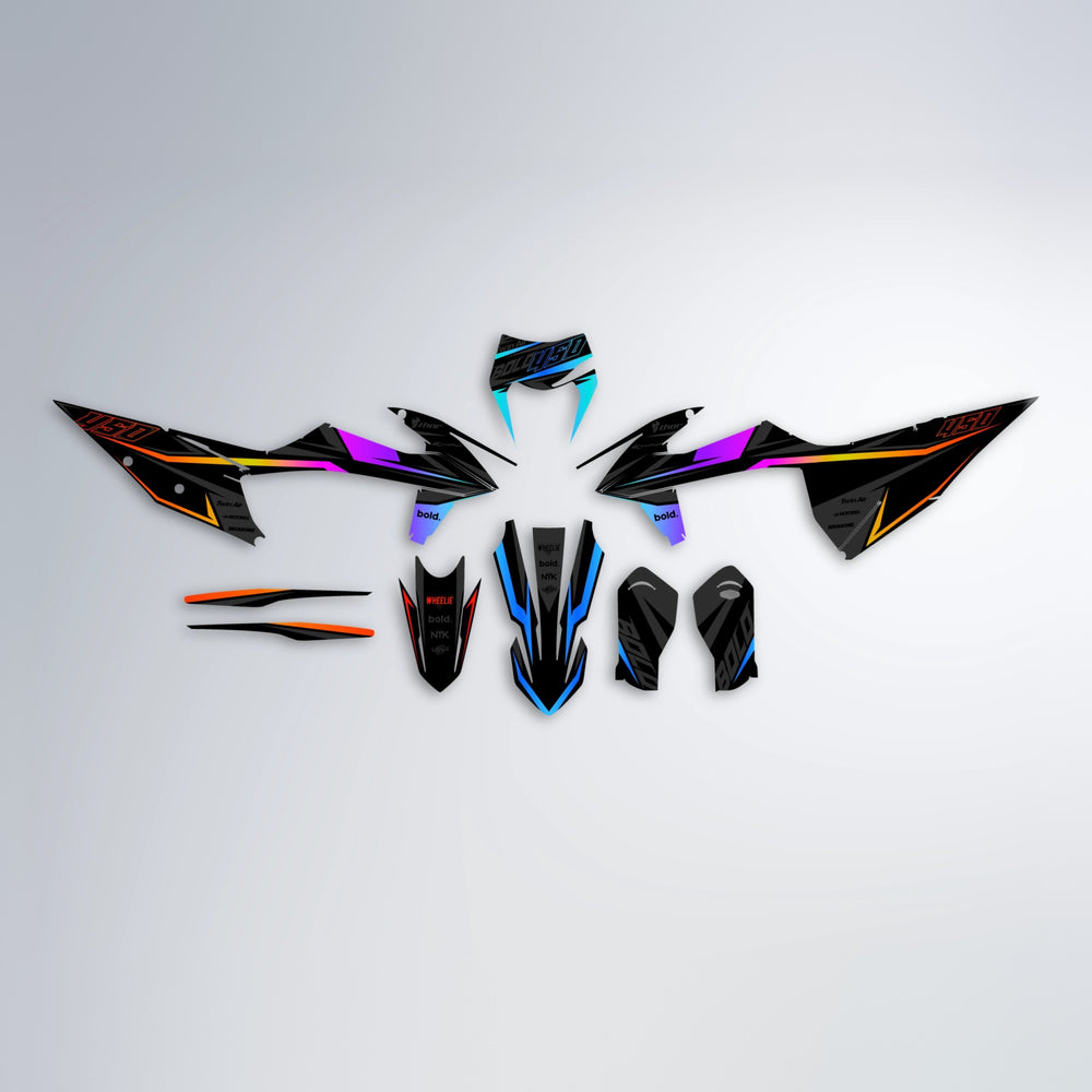 CHILLI graphics kit parts layout in Sunset Fade
