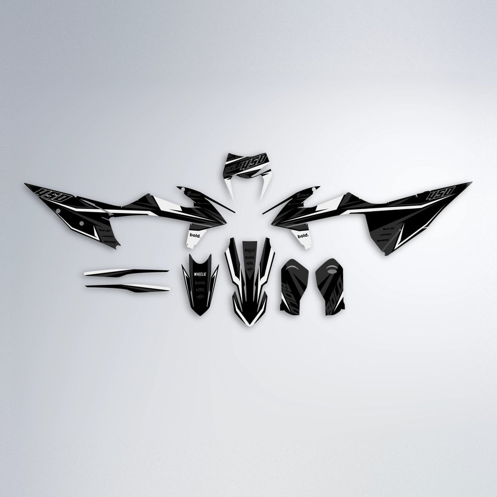 CHILLI graphics kit parts layout in White