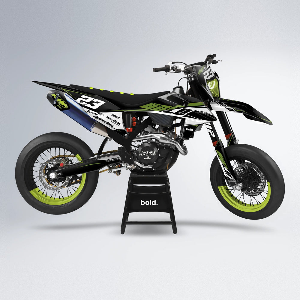 COLLIDE supermoto graphics kit in Olive