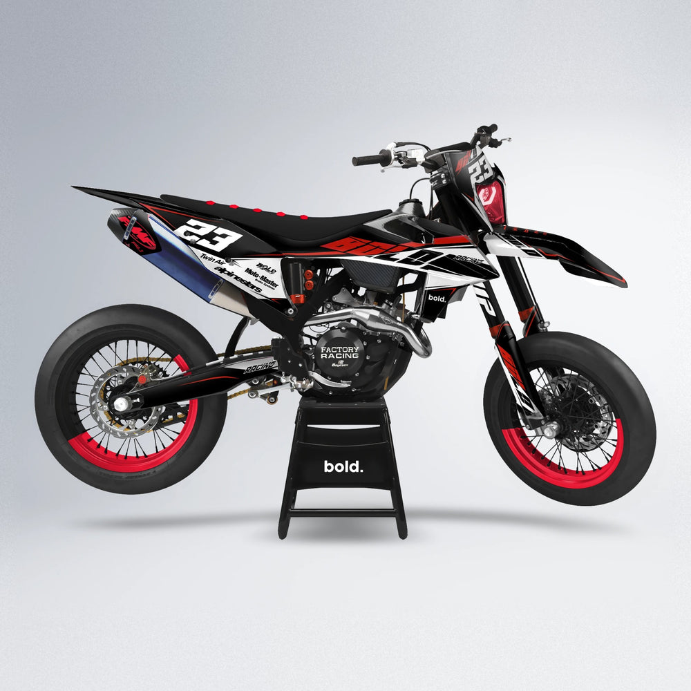 COLLIDE supermoto graphics kit in Red