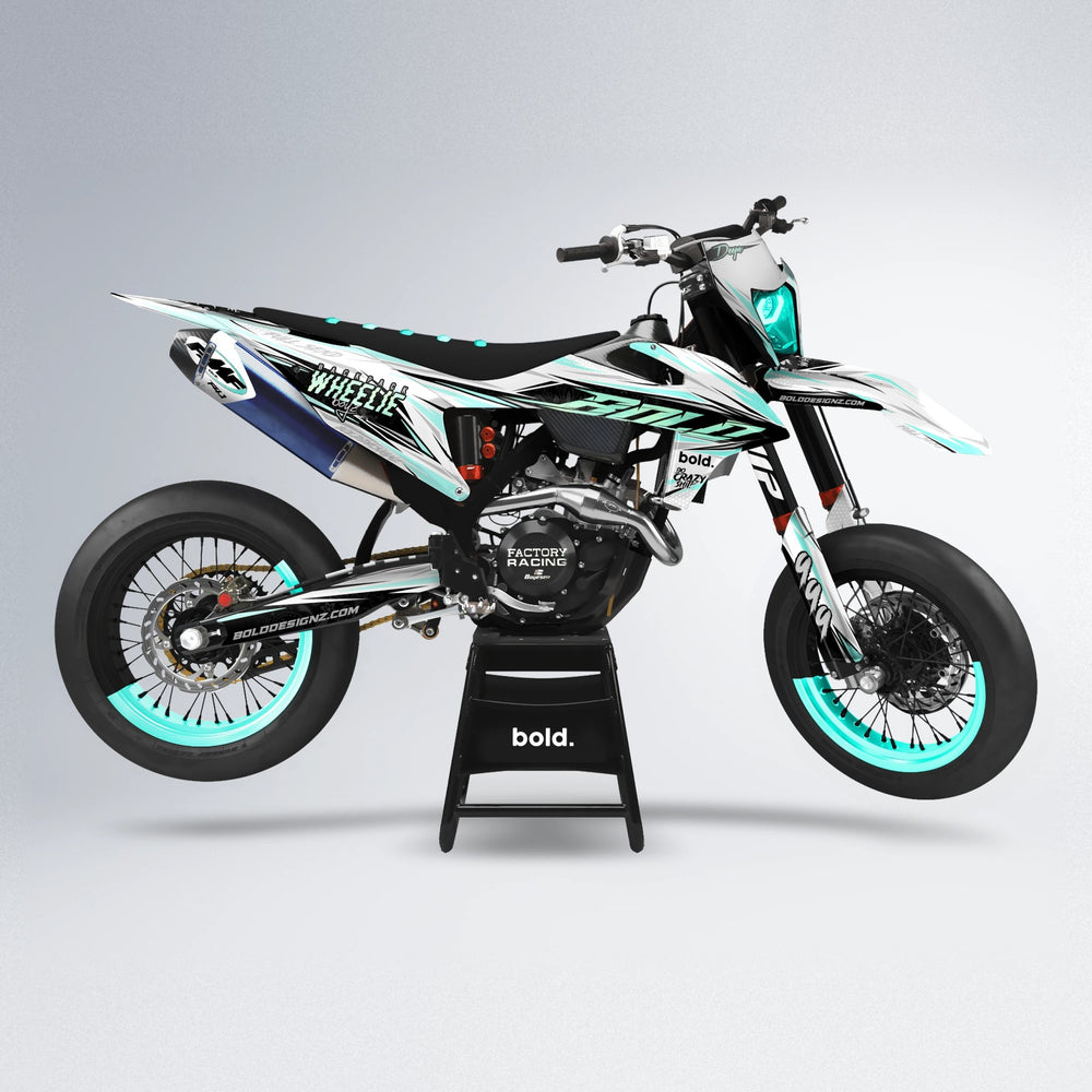 DEEPE supermoto graphics kit in Mint