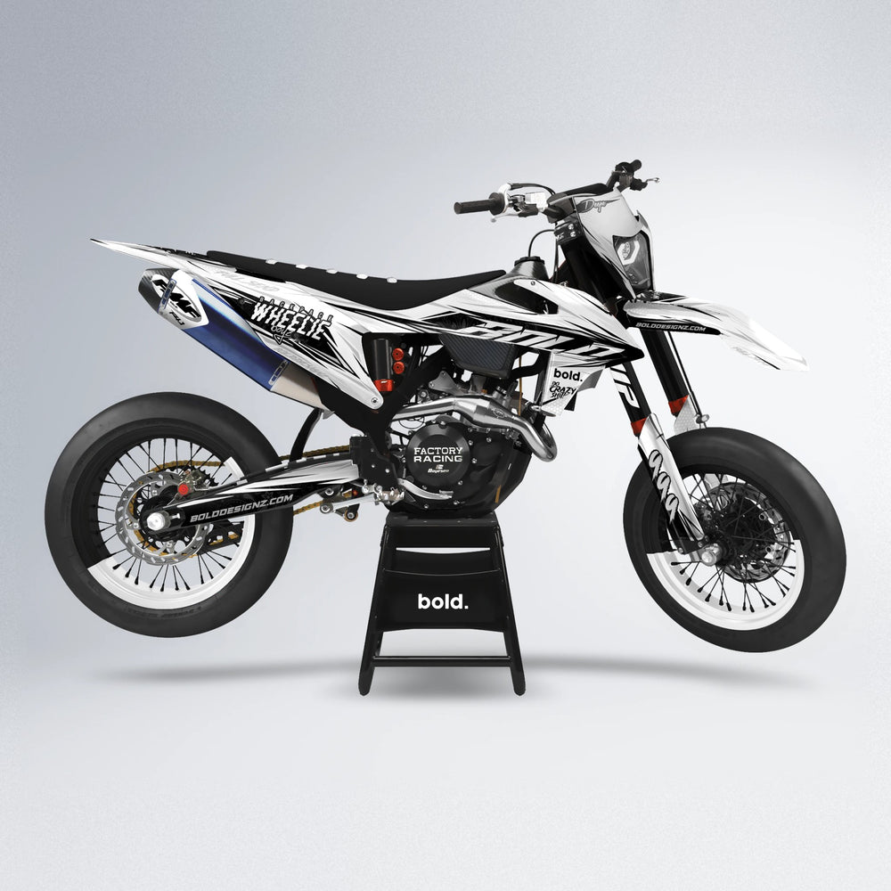 DEEPE supermoto graphics kit in White