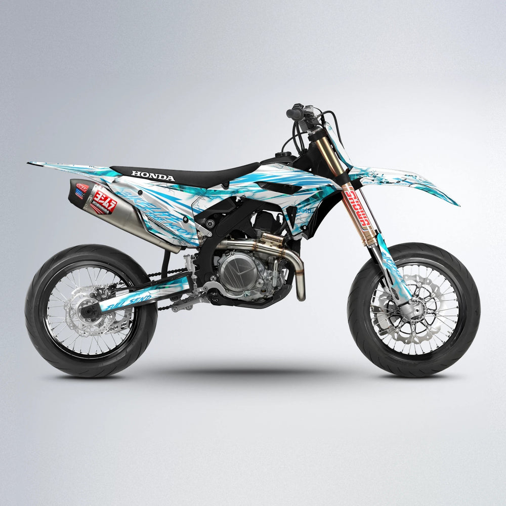DIVINE Honda supermoto graphics kit in Light Blue
